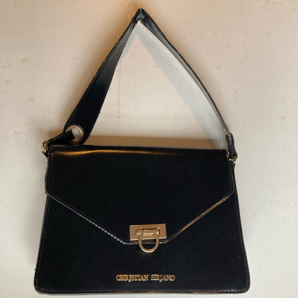 Little black bag with gold accents